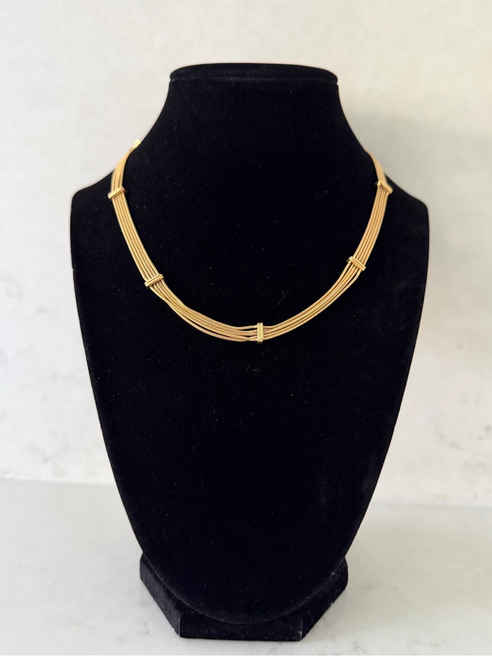 Vintage Napier Gold Multi-Strand Necklace